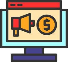 Paid Traffic Vector Icon Design