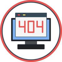 404 Error Vector Icon Design