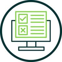 Online Survey Vector Icon Design