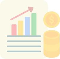 Financial Database Vector Icon Design