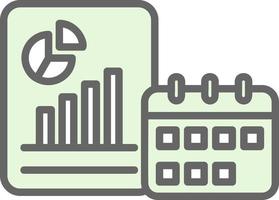 Yearly Report Vector Icon Design