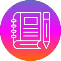 diseño de icono de vector de libro diario