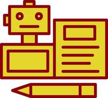 Bots Copywriting Vector Icon Design