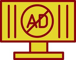 Ad Blocker Vector Icon Design