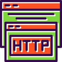 diseño de icono de vector de http