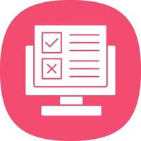 Online Survey Vector Icon Design