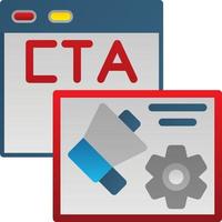 diseño de icono de vector de cta