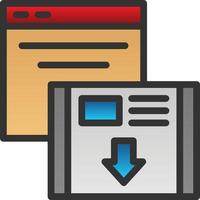 Landing Page Vector Icon Design