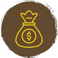 Money Bag Vector Icon Design