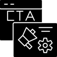 diseño de icono de vector de cta