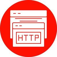 diseño de icono de vector de http