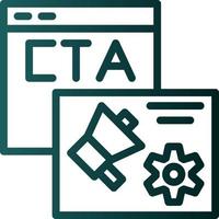 diseño de icono de vector de cta