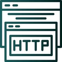 diseño de icono de vector de http