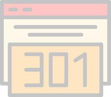 301 Redirect Vector Icon Design