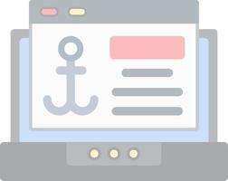 Anchor Text Vector Icon Design