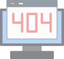 Diseño de icono de vector de error 404