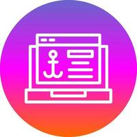 Anchor Text Vector Icon Design