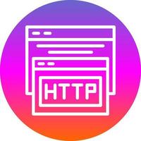 diseño de icono de vector de http