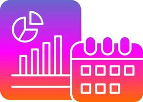 Yearly Report Vector Icon Design