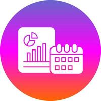 Yearly Report Vector Icon Design