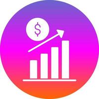Revenue Increase Vector Icon Design