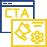 diseño de icono de vector de cta