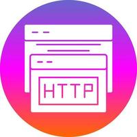 diseño de icono de vector de http