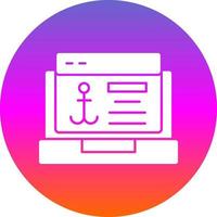 Anchor Text Vector Icon Design