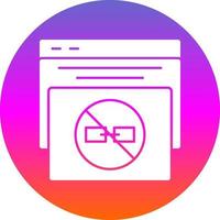 No Follow Vector Icon Design