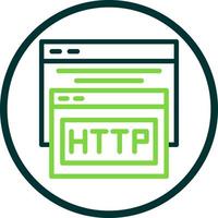 diseño de icono de vector de http