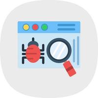 diseño de icono de vector de error de sitio web