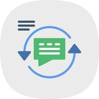 Feedback Loop Vector Icon Design