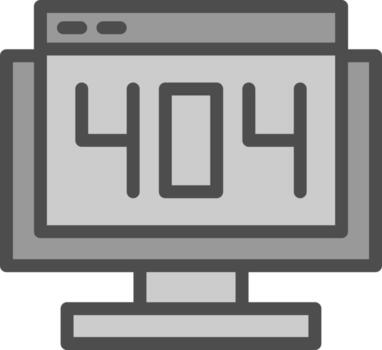 404 Error Vector Icon Design