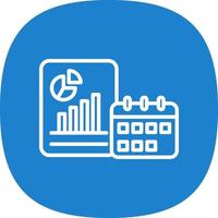 Yearly Report Vector Icon Design