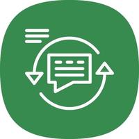 Feedback Loop Vector Icon Design