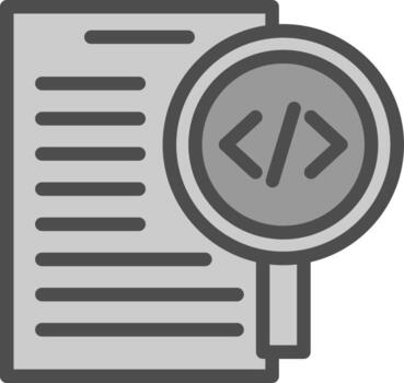 Code Review Vector Icon Design