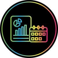 Yearly Report Vector Icon Design
