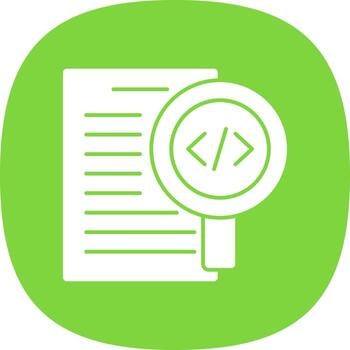 Code Review Vector Icon Design