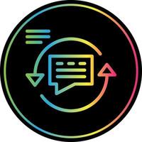 Feedback Loop Vector Icon Design