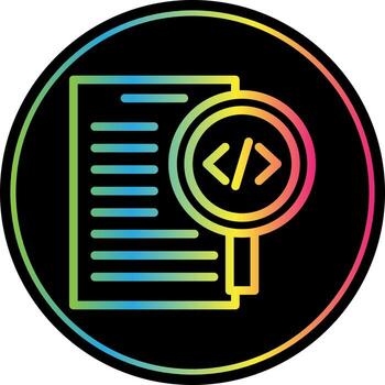 Code Review Vector Icon Design