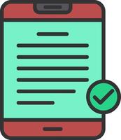 Digital Contract Vector Icon Design