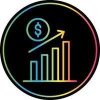 Revenue Increase Vector Icon Design