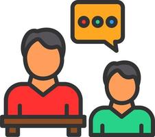 Interview Vector Icon Design