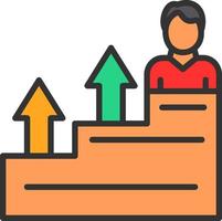 Career Growth Vector Icon Design