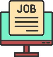 Job Vacancy Vector Icon Design