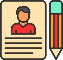 Job Application Vector Icon Design