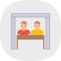 Virtual Team Room Vector Icon Design