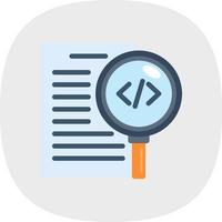 Code Review Vector Icon Design