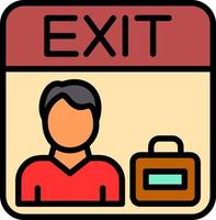 Exit Interview Vector Icon Design