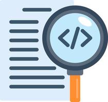 Code Review Vector Icon Design